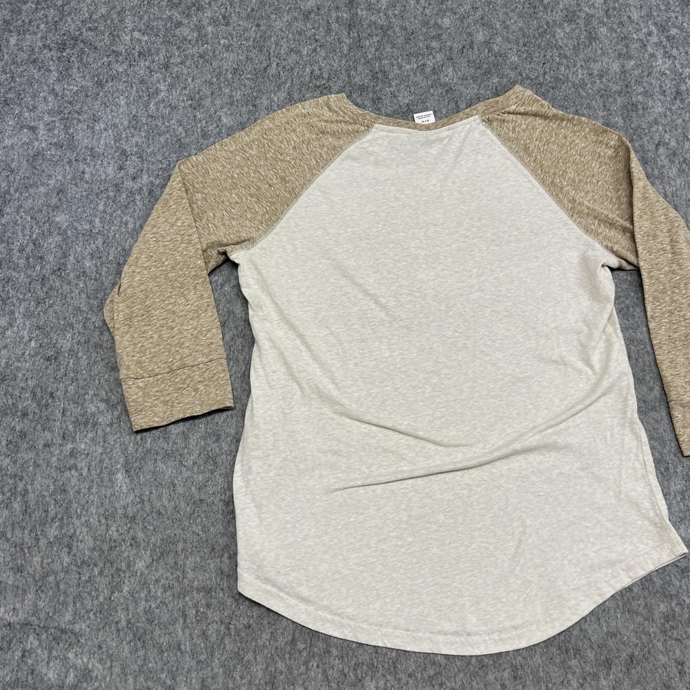Ariat Shirt Womens M Beige Wild & Western 3/4 Sleeve Raglan Graphic Tee Top - Picture 11 of 16